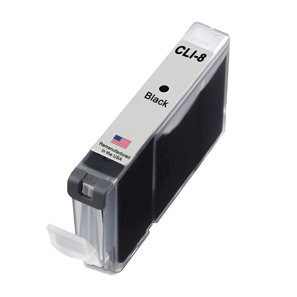 U.S. Remanufactured for Canon CLI-8 Black Ink Cartridge - Allprintheads