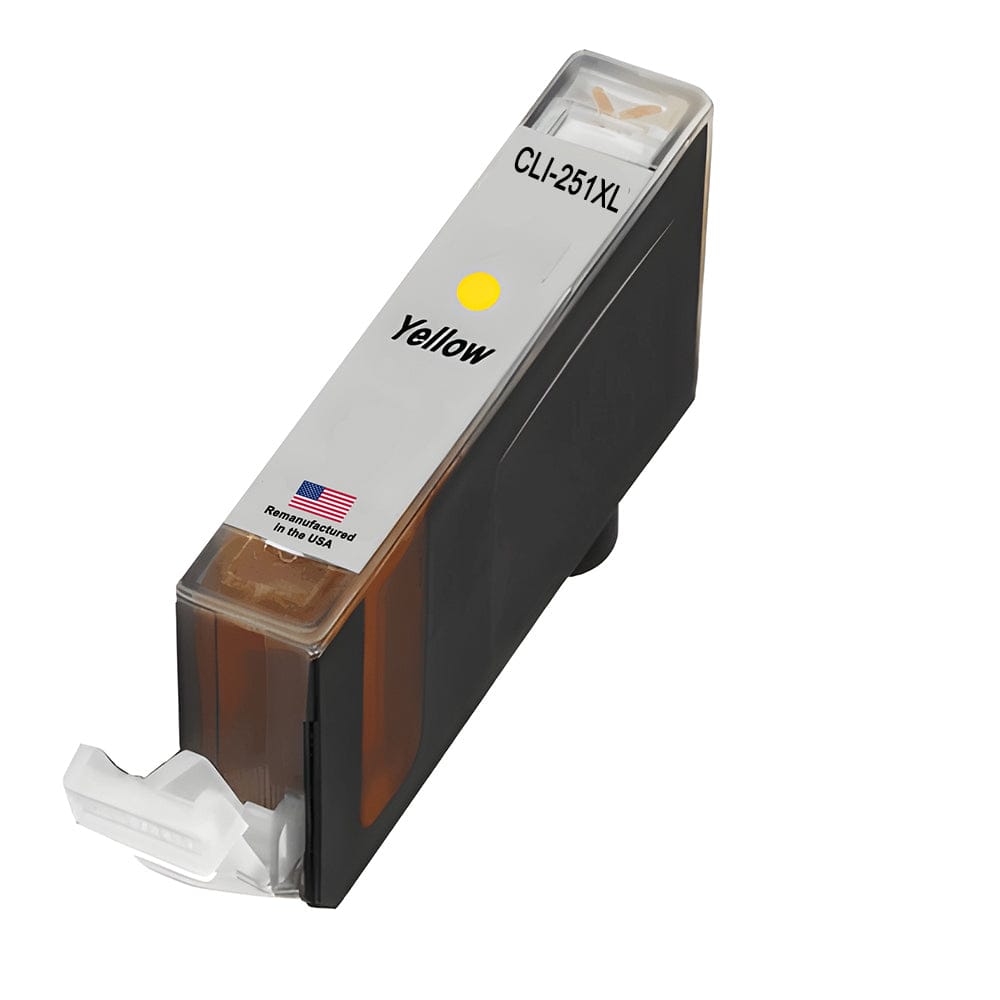 U.S. Remanufactured for Canon CLI-251XL Yellow Ink Cartridge - Allprintheads