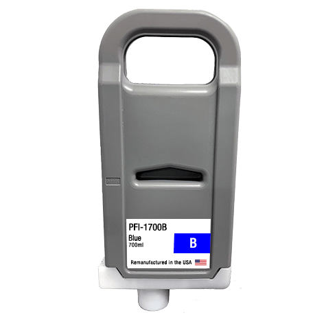 U.S. Remanufactured for Canon PFI-1700 Blue Ink Cartridges - Allprintheads