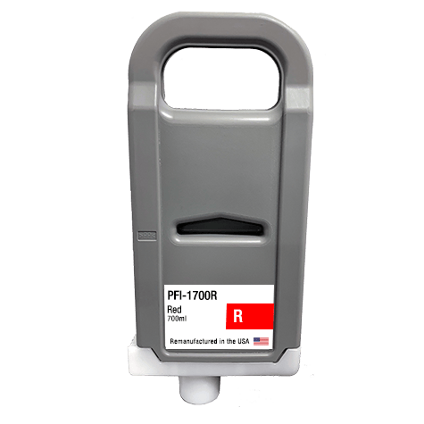 U.S. Remanufactured for Canon PFI-1700R Red Ink Cartridges - Allprintheads