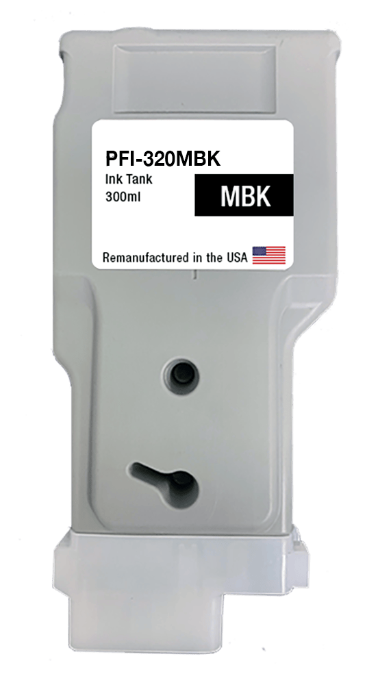 U.S. Remanufactured for Canon PFI-320MBK 300ml Matte Black Ink Cartridge - Allprintheads