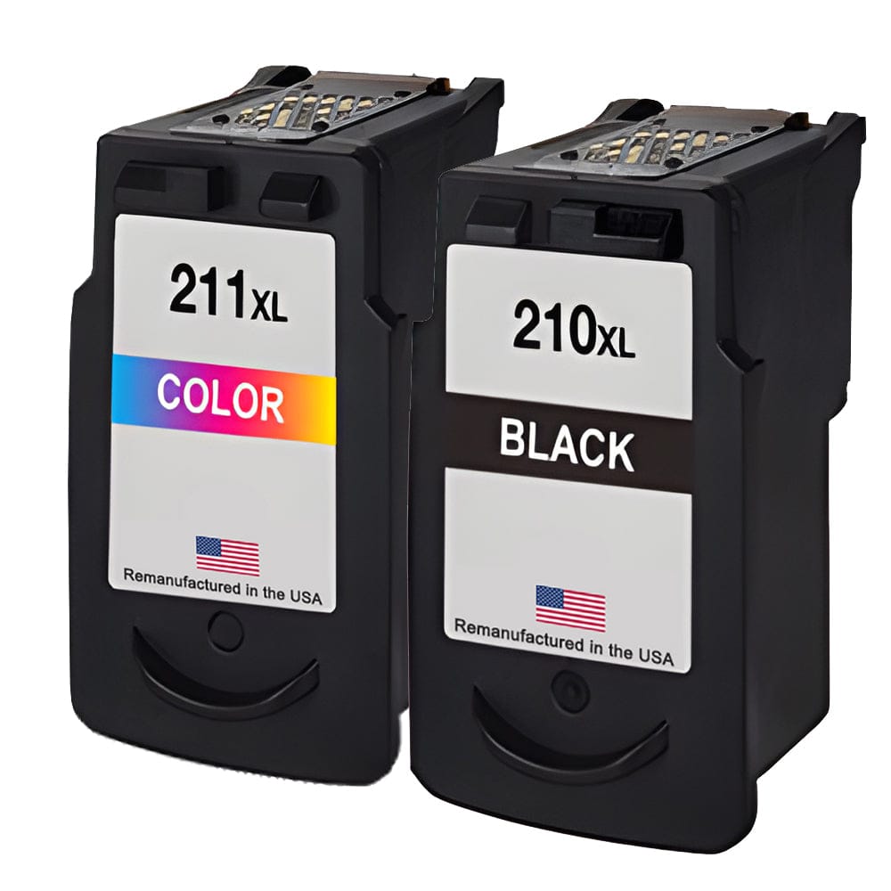 U.S. Remanufactured for Canon PG-210XL Black / CL-211XL Color Combo Pack - Allprintheads