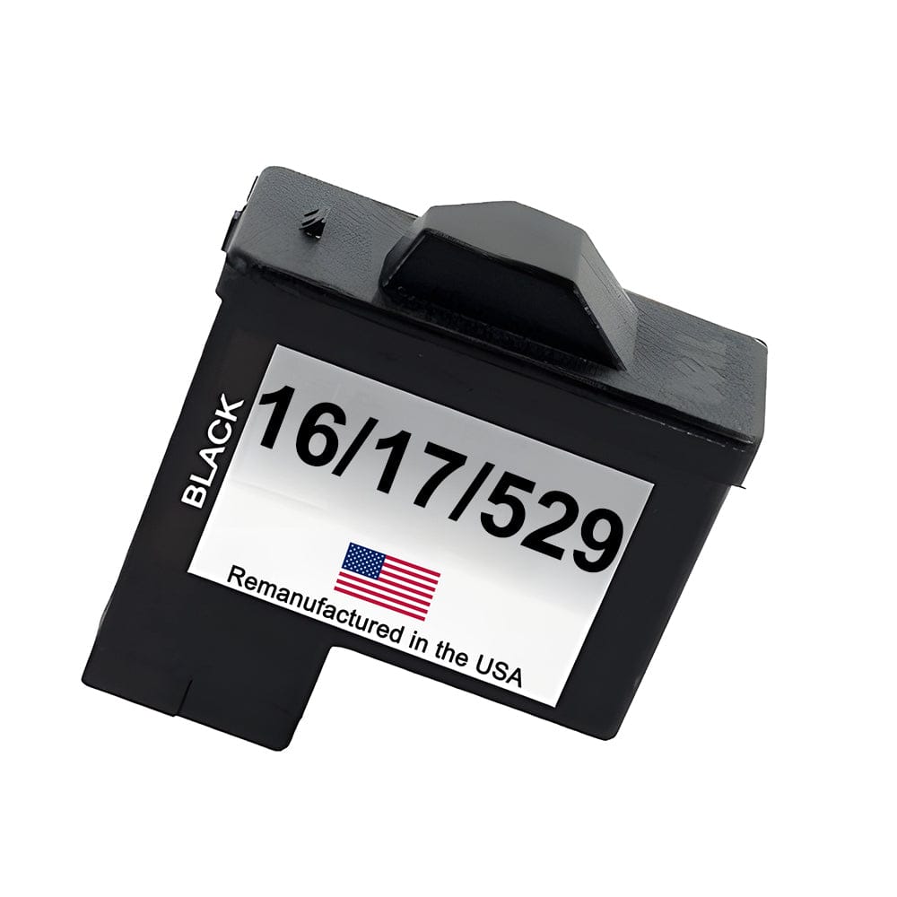 U.S. Remanufactured for Dell Series 1 T0529 Lexmark #16 and #17 Black Universal Cartridge - Allprintheads