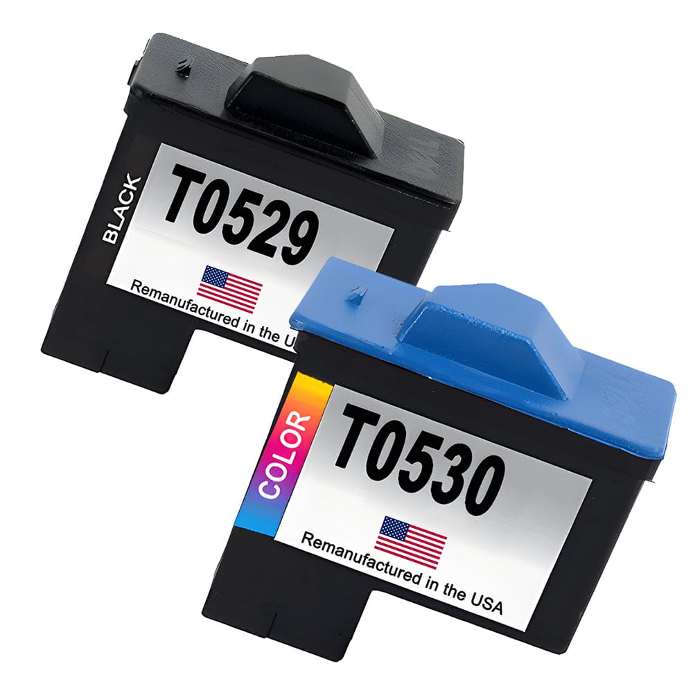 U.S. Remanufactured for Dell Series 1 T0529 Black and T0530 Color Combo Pack - Allprintheads