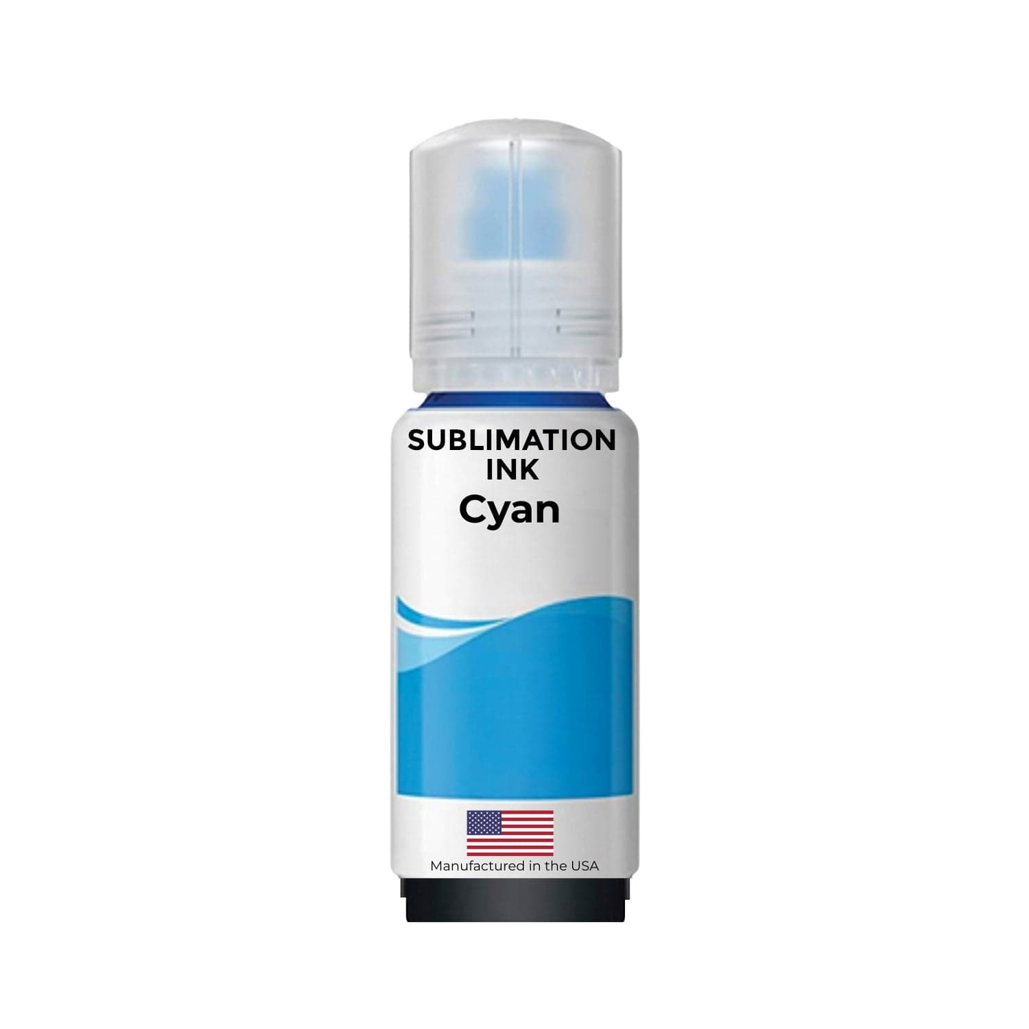 Replacement 70ml Cyan Sublimation Ink Bottle Compatible with Epson Supertank Printers for 502/512/522 Bottles - Allprintheads