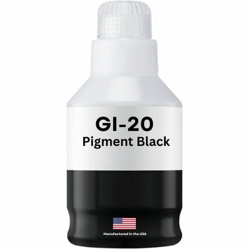 Replacement Ink Bottle For Canon GI-20 (3383C001) 170 ml Pigment Black - Allprintheads