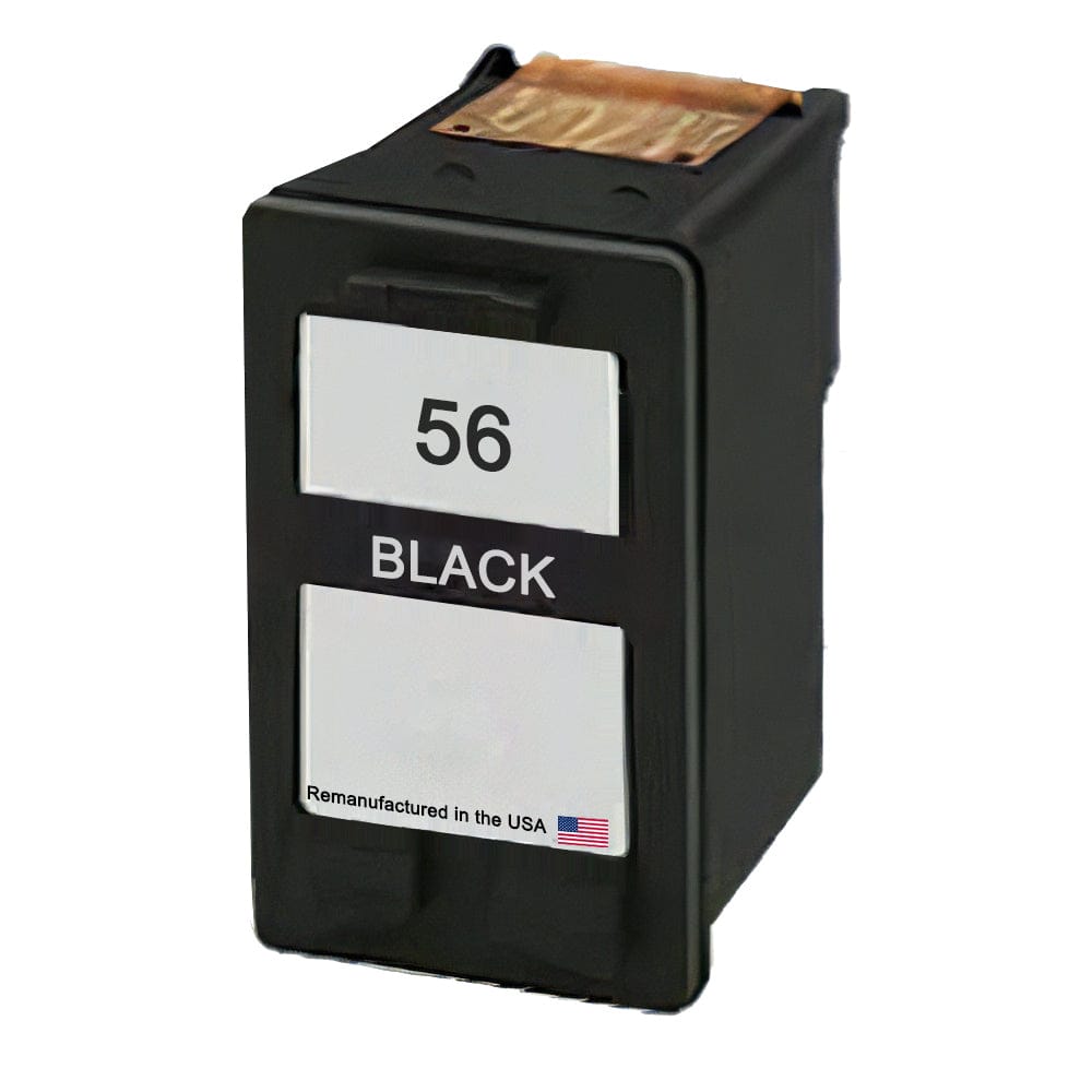U.S. Remanufactured for HP 56 (C6656AN) Black Ink Cartridge - Allprintheads