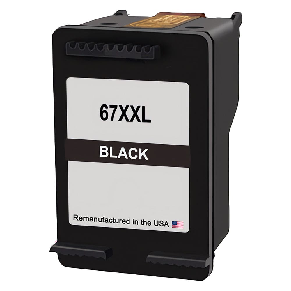 U.S. Remanufactured for HP 67XXL (3YM59AN) Black Extra High Yield Ink Cartridges - Allprintheads