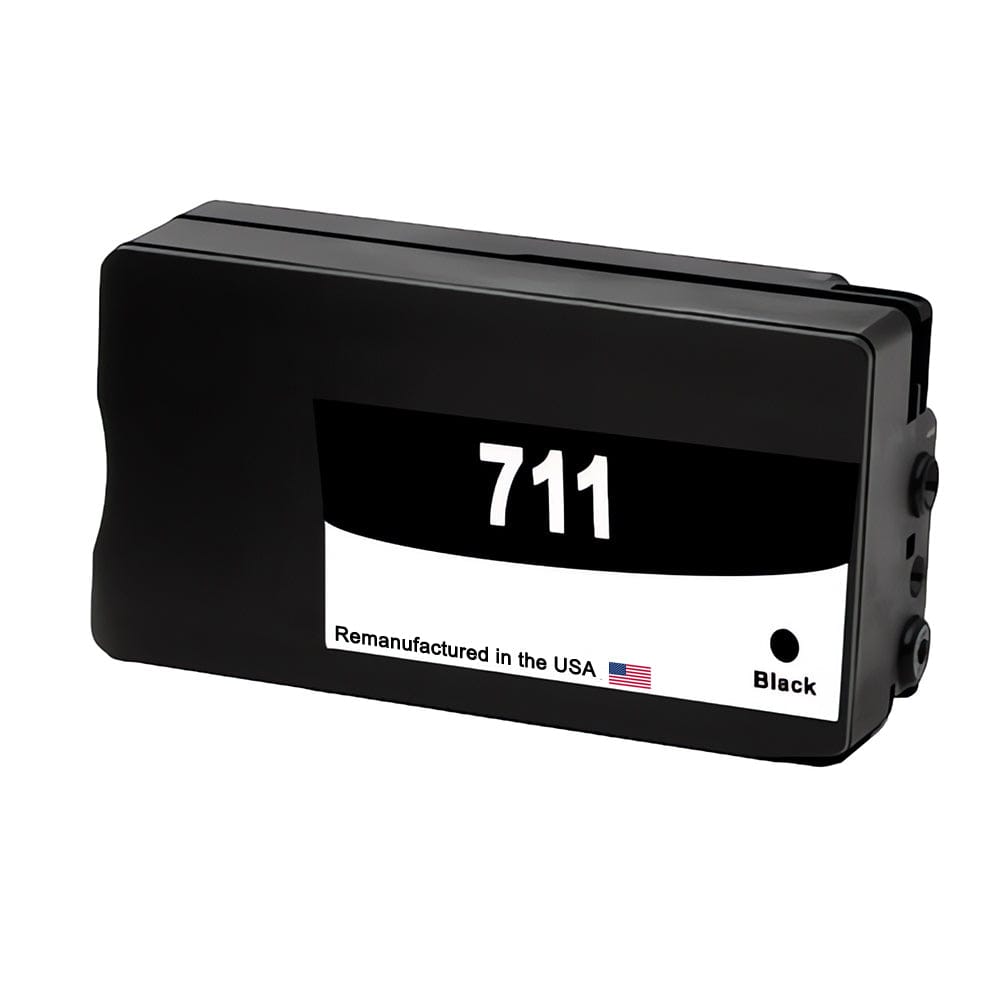 U.S. Remanufactured for HP 711XL 80-ml (CZ133A) Black Ink Cartridge OEM Chip - Allprintheads