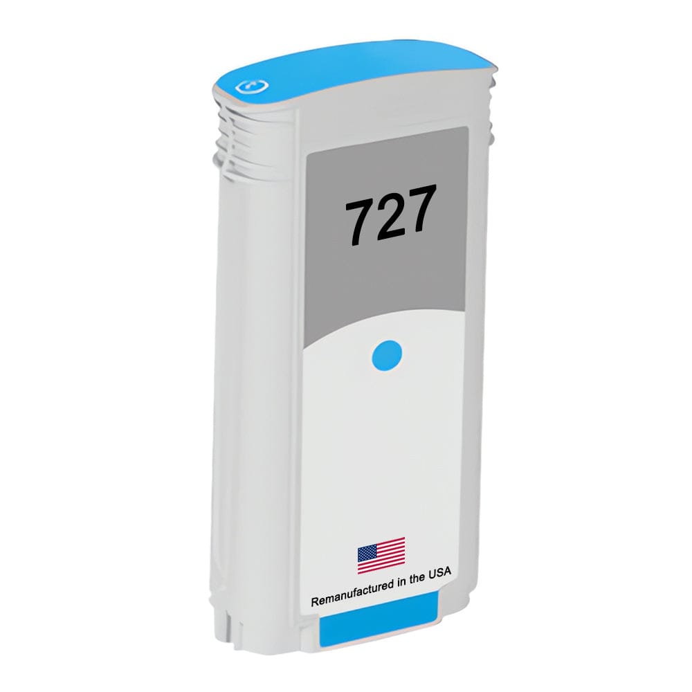 U.S. Remanufactured HP 727 130ml (B3P19A) Cyan Ink Cartridge - Allprintheads