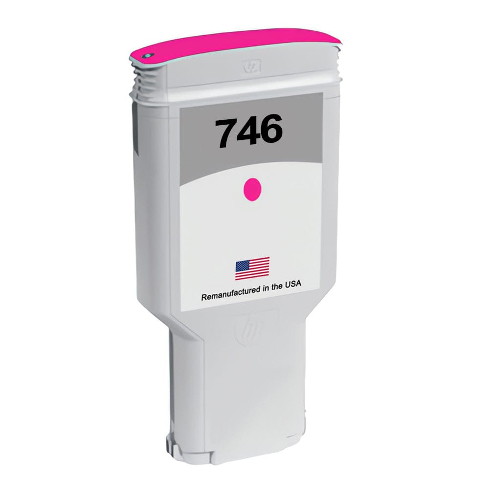 U.S. Remanufactured for HP 746 300ml (P2V78A) Magenta Ink Cartridge - Allprintheads