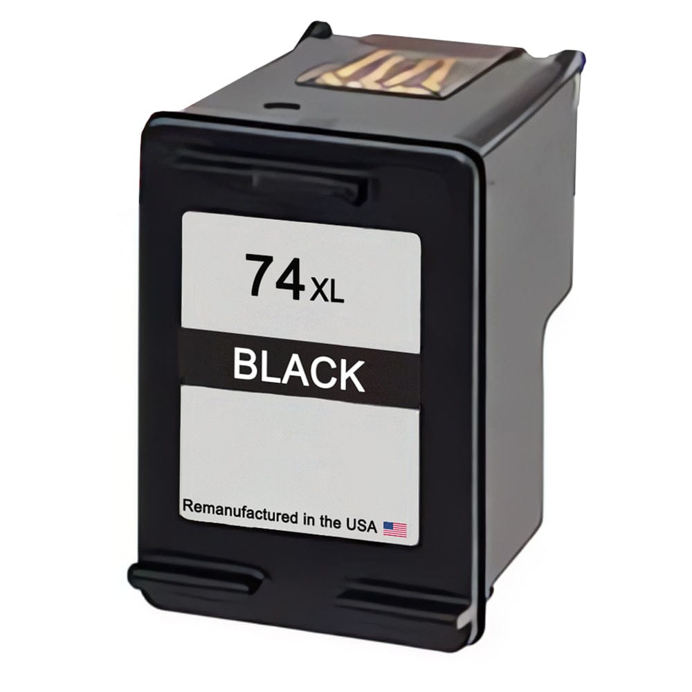 U.S. Remanufactured for HP 74XL (CB336WN) Black Ink Cartridge - Allprintheads