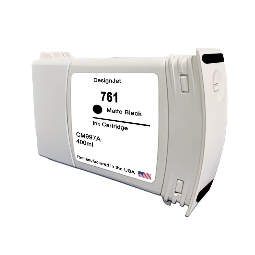 U.S. Remanufactured for HP 761 400ml (CM991A) Matte Black Ink Cartridge - Allprintheads