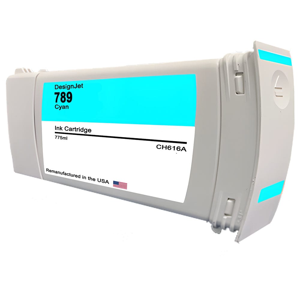 U.S. Remanufactured for HP 789 775ml (CH616A) Cyan Ink Cartridge - Allprintheads