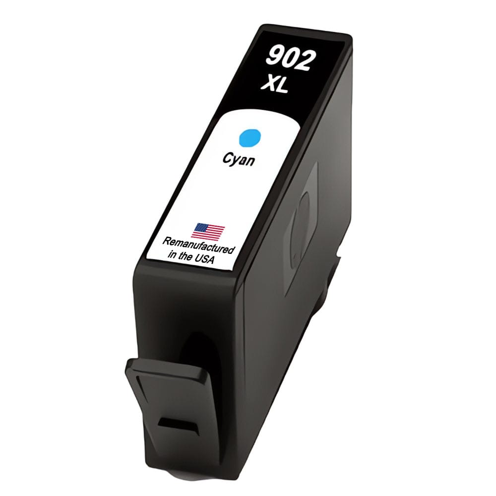 U.S. Remanufactured for HP 902XL (T6M02AN) Cyan Ink Cartridge OEM Chip - Allprintheads