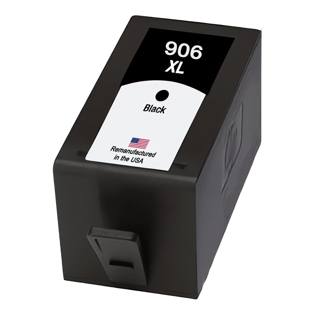U.S. Remanufactured for HP 906XL (T6M18AN) Black Ink Cartridge New Chip - Allprintheads