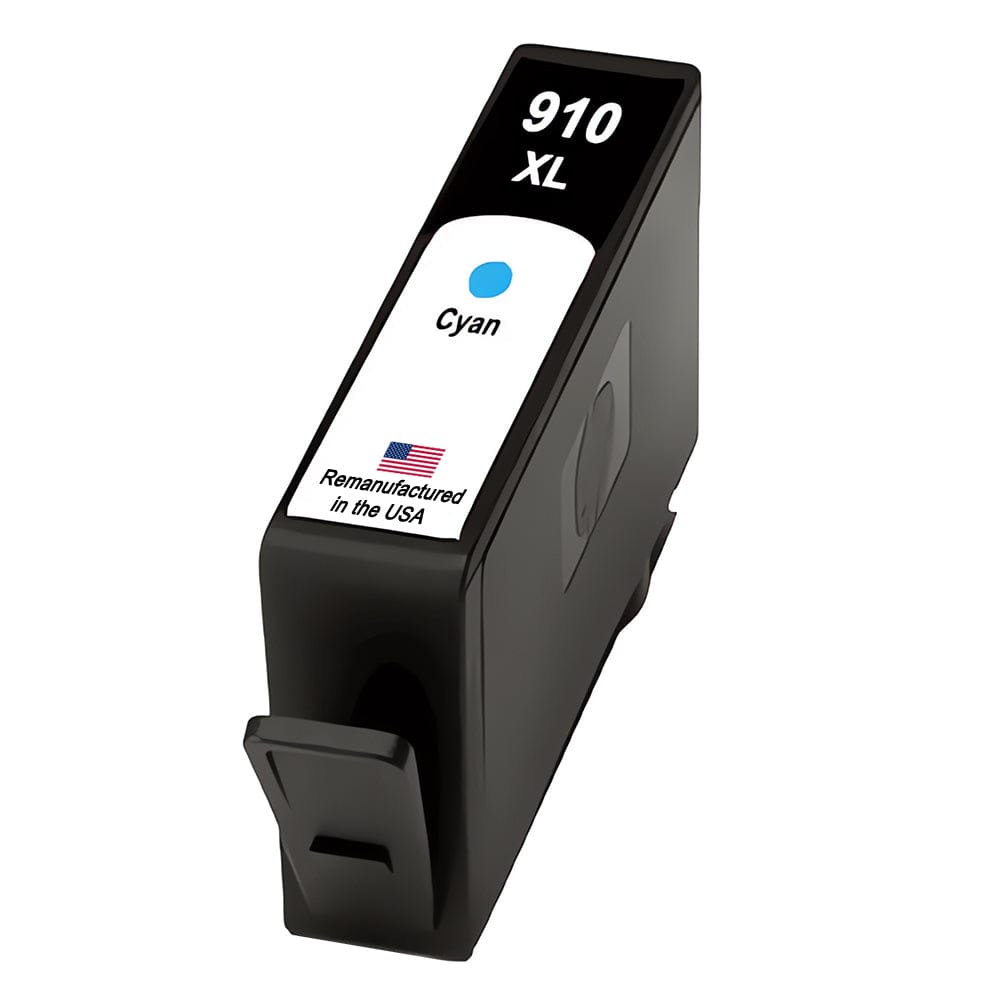 U.S. Remanufactured for HP 910XL (3YL62AN) Cyan Ink Cartridge New Chip - Allprintheads