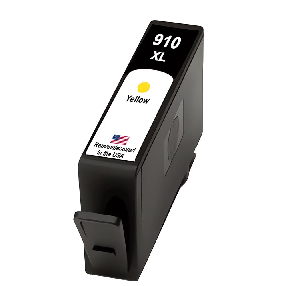 U.S. Remanufactured for HP 910XL (3YL64AN) Yellow Ink Cartridge New Chip - Allprintheads