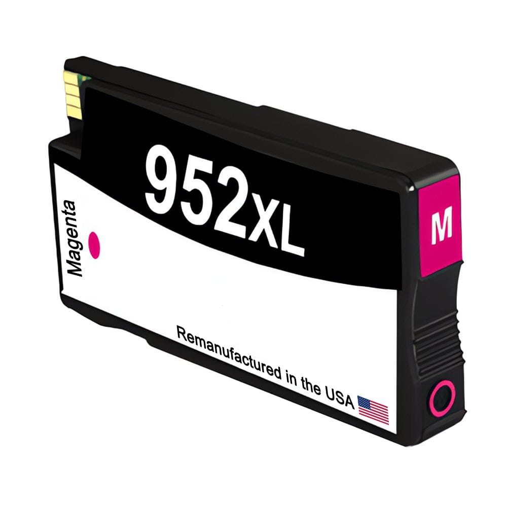 U.S. Remanufactured for HP 952XL (L0S64AN) Magenta Ink Cartridge OEM Chip - Allprintheads