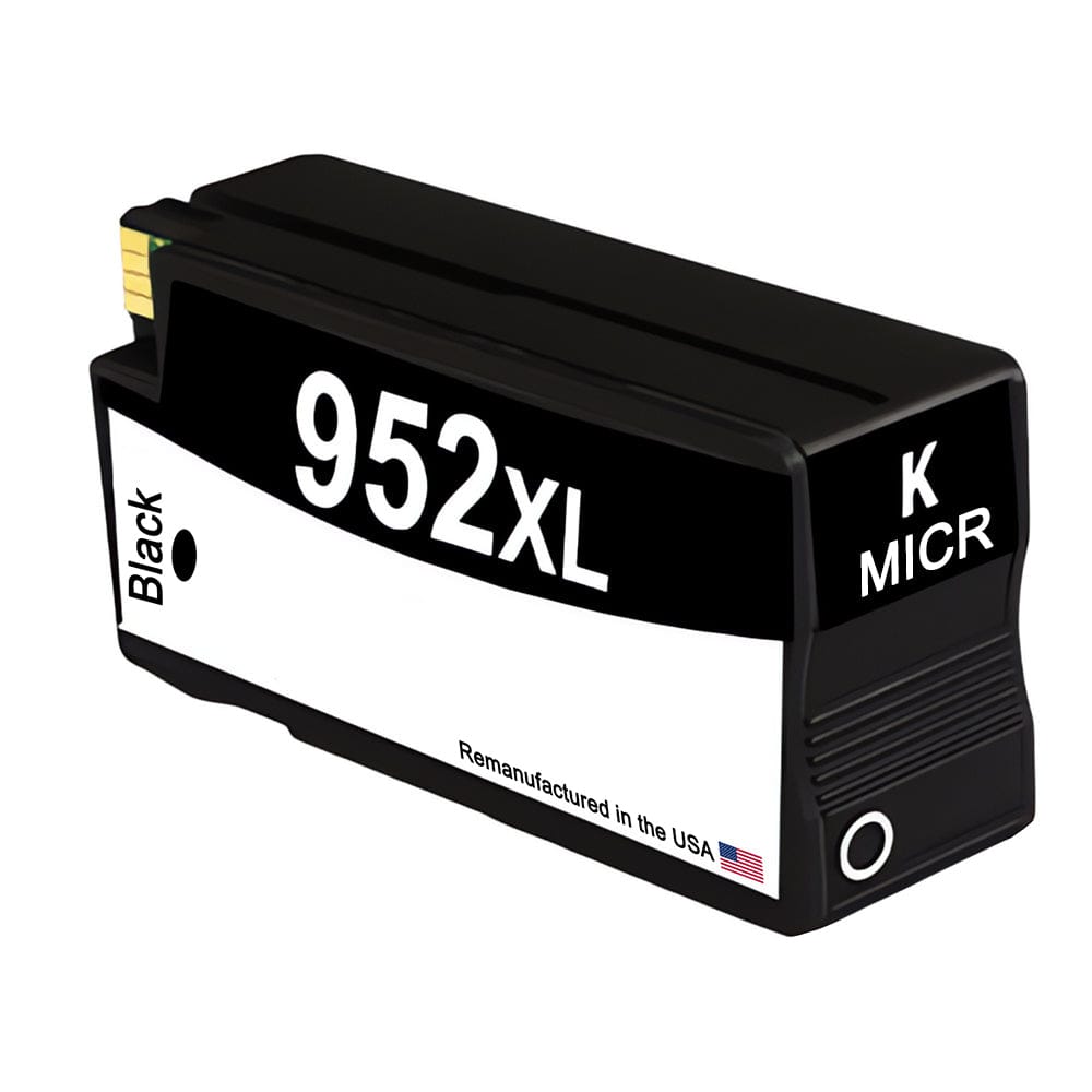 U.S. Remanufactured for HP 952XL (F6U19AN) Black MICR Ink Cartridge - Allprintheads