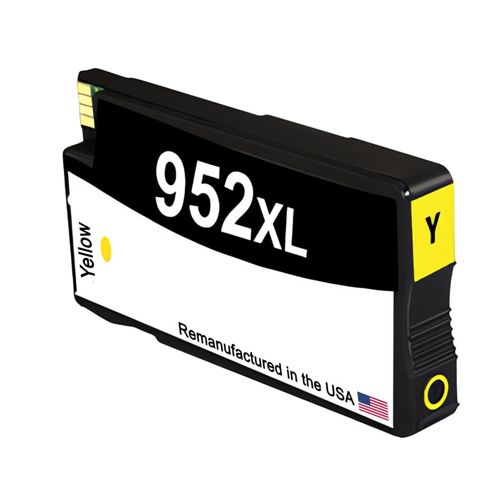 U.S. Remanufactured for HP 952XL (L0S67AN) Yellow Ink Cartridge OEM Chip - Allprintheads