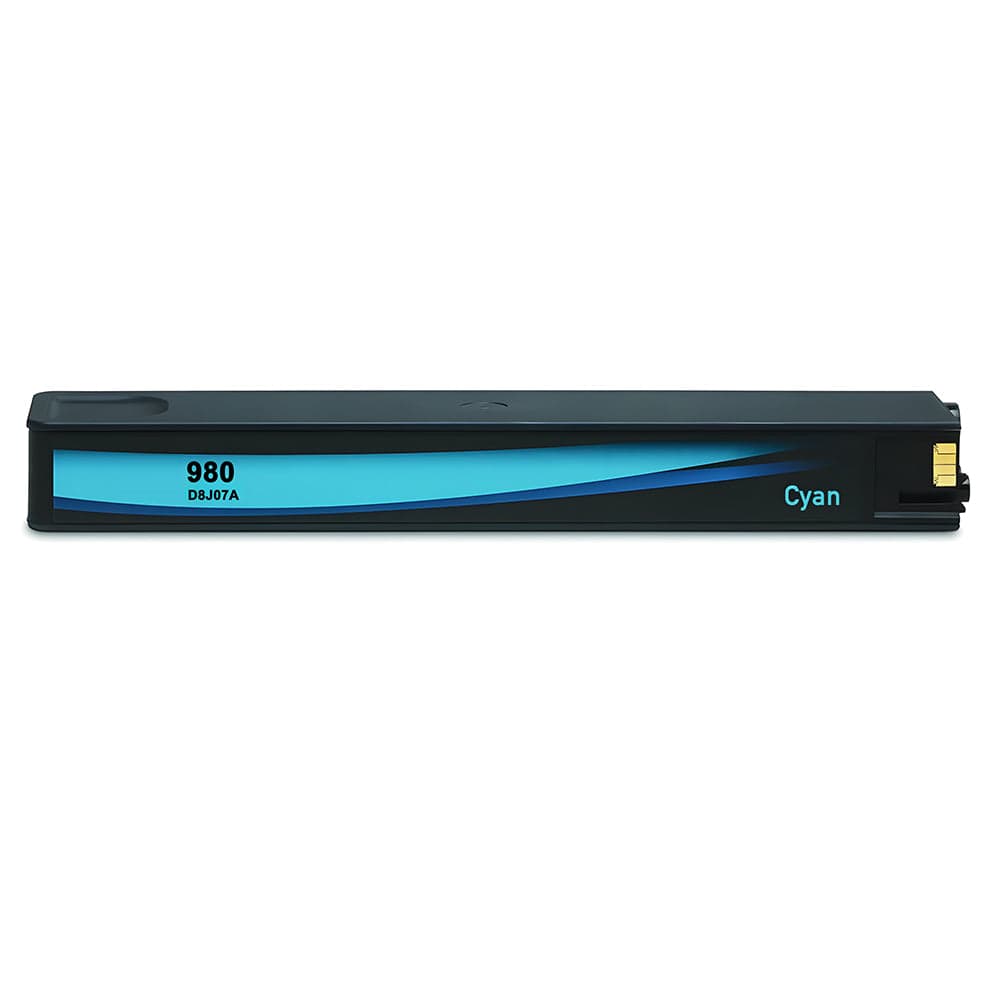 U.S. Remanufactured for HP 980 (D8J07A) Cyan Ink Cartridge OEM Chip - Allprintheads
