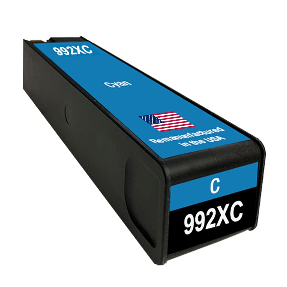 U.S. Remanufactured for HP 992XC (M0K07XC) Cyan Ink Cartridge OEM Chip - Allprintheads