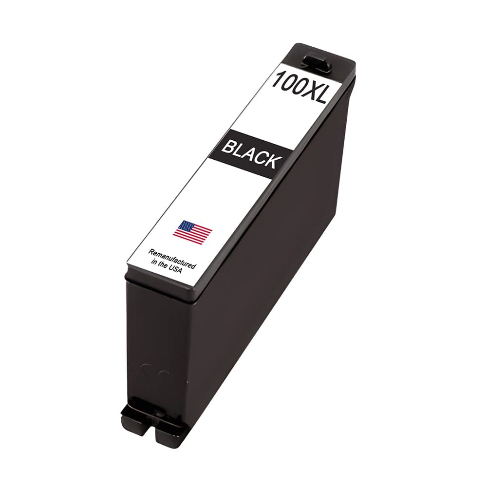 U.S. Remanufactured for Lexmark #100XL 14N1092 Black Ink Cartridge High Yield - Allprintheads