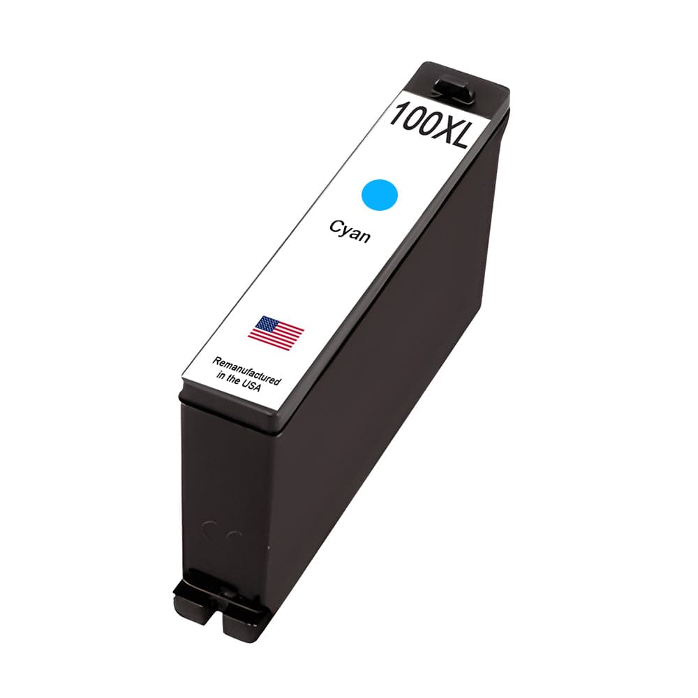 U.S. Remanufactured for Lexmark #100XL 14N1093 Cyan Ink Cartridge  High Yield - Allprintheads