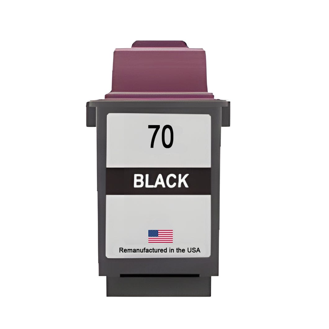 U.S. Remanufactured for Lexmark #70 12A1970 Black Ink Cartridge - Allprintheads