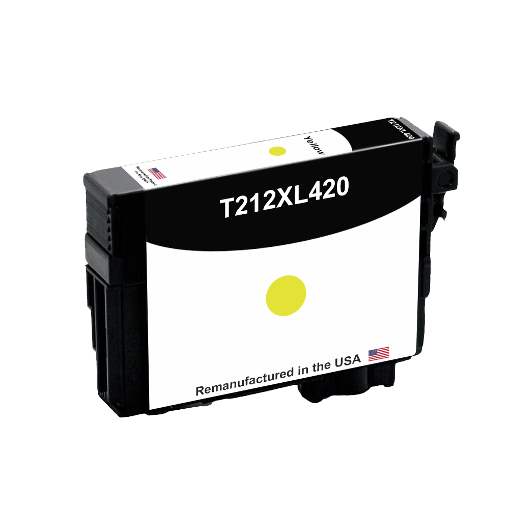 U.S. Remanufactured for Epson T212XL High Yield Yellow, T212XL420 - Allprintheads