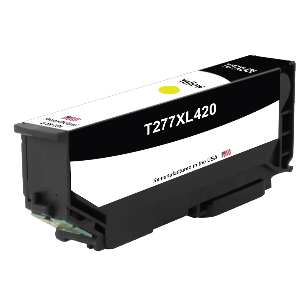 U.S. Remanufactured for Epson T277XL High Yield Yellow, T277XL420 - Allprintheads