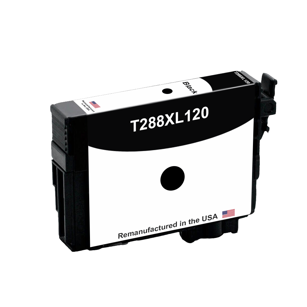 U.S. Remanufactured for Epson T288XL High Yield Black, T288XL120 - Allprintheads