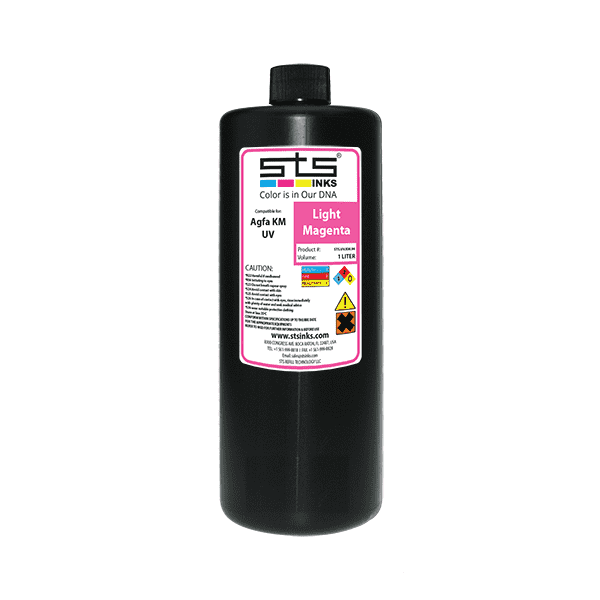 Compatible UV Cure Ink for Agfa Jeti KM 1L (UV LED) Jeti Titan/Mira/Tauro - www.allprintheads.com