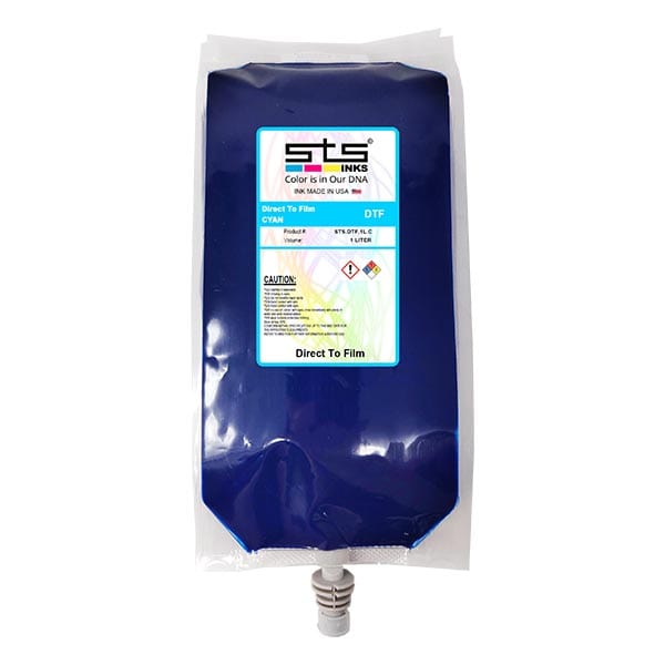 Direct to Film Ink 1 Liter. Pouch of 1 Liter for CMYK and 900ml for White - www.allprintheads.com