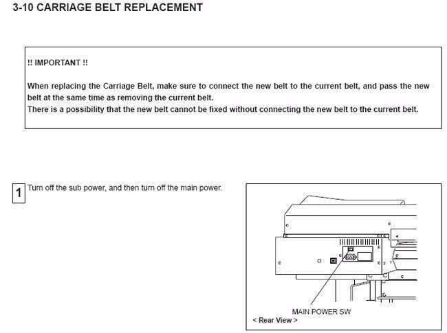 Roland RS-640 Belt, 100S2M2413LW-C - 1000004778 - www.allprintheads.com